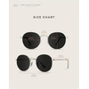 image:imageWearMe Pro  Reflective Lens Round Trendy SunglassesGold Frame  Blue Mirrored Lens