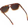 image:imageWearMe Pro  RetroInspired Square Double Bridge Aviator Womens Sunglasses Oversized Frame with Polarized UV ProtectionCrystal Sunset Tortoise  Dark Beige Gradient Lens
