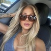 image:imageWearMe Pro  RetroInspired Square Double Bridge Aviator Womens Sunglasses Oversized Frame with Polarized UV ProtectionCrystal Sunset Tortoise  Dark Beige Gradient Lens