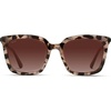 image:imageWearMe Pro  Square Oversized Metal Frame Fashion Style Women Polarized SunglassesBlush Pink TortoiseGradient Brown Lens