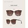 image:imageWearMe Pro  Square Oversized Metal Frame Fashion Style Women Polarized SunglassesBlush Pink TortoiseGradient Brown Lens