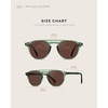 image:imageWearMe Pro  Urban Mens Square Sunglasses  Narrow Fit Double Bridge Design Modern Round Frames amp Polarized LensesEmerald Green Frame  Brown Lens
