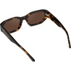 image:imageWearMe Pro  Womens Chunky Narrow Rectangular Sunglasses  Polarized Lightweight Acetate 100 UV ProtectionTortoise  Amber Lens