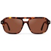 image:imageWearMe Pro  Womens Polarized Aviator Sunglasses Acetate Frame amp Trendy Sleek Double BridgeRuby Tortoise  Tinted Red Lens