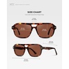 image:imageWearMe Pro  Womens Polarized Aviator Sunglasses Acetate Frame amp Trendy Sleek Double BridgeRuby Tortoise  Tinted Red Lens