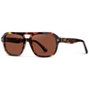 image:imageWearMe Pro  Womens Polarized Aviator Sunglasses Acetate Frame amp Trendy Sleek Double BridgeRuby Tortoise  Tinted Red Lens
