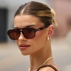 image:imageWearMe Pro  Womens Polarized Aviator Sunglasses Acetate Frame amp Trendy Sleek Double BridgeRuby Tortoise  Tinted Red Lens