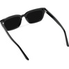 image:imageWearMe Pro  Womens Polarized Rectangular Sunglasses Narrow Acetate Frame Durable 5Barrel Hinges HandPolished FinishBlack  Triple Black Lens