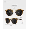 image:imageWearMe Pro  Womens Polarized Round Retro DoubleBridge Vintage SunglassesTortoise  Black Lens