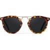 image:imageWearMe Pro  Womens Polarized Round Retro DoubleBridge Vintage SunglassesTortoise  Black Lens