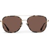 image:imageWearMe Pro  Womens Polarized Square Sunglasses Modern Square Aviator with Double Bridge Vintage AestheticsBeige Tortoise Frame  Brown Lens