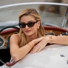 image:imageWearMe Pro  Womens Polarized Sunglasses CatEye Acetate Frame Rectangular Lenses Durable 5Barrel Hinges HandPolishedEmber Tortoise  Smoke Grey Lens