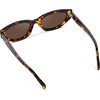 image:imageWearMe Pro  Womens Polarized Sunglasses Narrow Fashion CatEye Acetate Frame Oval Lenses HandPolishedEmber Tortoise  Dark Brown Lens