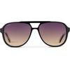 image:imageWearMe Pro Chic Retro Oversized Polarized Sunglasses Statement Aviators for WomenBlack Cream Tortoise Frame  Gradient Sunset Lens