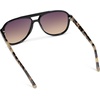 image:imageWearMe Pro Chic Retro Oversized Polarized Sunglasses Statement Aviators for WomenBlack Cream Tortoise Frame  Gradient Sunset Lens