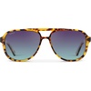 image:imageWearMe Pro Chic Retro Oversized Polarized Sunglasses Statement Aviators for WomenHoney Tortoise Frame  Twilight Gradient Lens