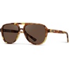 image:imageWearMe Pro Chic Retro Oversized Polarized Sunglasses Statement Aviators for WomenHoneycomb Tortoise  Brown Lens