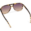 image:imageWearMe Pro Chic Retro Oversized Polarized Sunglasses Statement Aviators for WomenTortoise Clear Frame  Gradient Sunset Lens