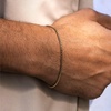 image:imageWearMe Pro Mens 2mm Rolo Box Bracelet  Adjustable Size