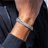 image:imageWearMe Pro Mens 4mm Rope Cord Bracelet Pull Closure  Adjustable Size