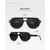 image:imageWearMe Pro Mens Polarized Aviator Sport Sunglasses  Lightweight NoSlip Fit for Pickleball amp Tennis  AntiGlare LensesBlack  Black Lens