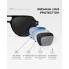 image:imageWearMe Pro Mens Polarized Aviator Sport Sunglasses  Lightweight NoSlip Fit for Pickleball amp Tennis  AntiGlare LensesBlack  Black Lens