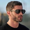 image:imageWearMe Pro Mens Polarized Aviator Sport Sunglasses  Lightweight NoSlip Fit for Pickleball amp Tennis  AntiGlare LensesBlack  Black Lens