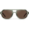 image:imageWearMe Pro Mens Polarized Aviator Sport Sunglasses  Lightweight NoSlip Fit for Pickleball amp Tennis  AntiGlare LensesSage Green  Brown Lens