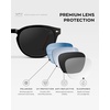 image:imageWearMe Pro Mens Polarized Round Sunglasses  Lightweight NonSlip Fit for Tennis amp Pickleball  AntiGlare Lens Sport StyleBlack  Black Lens