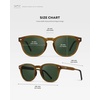 image:imageWearMe Pro Mens Polarized Round Sunglasses  Lightweight NonSlip Fit for Tennis amp Pickleball  AntiGlare Lens Sport StyleDune Brown  Smoke Green Lens