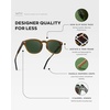 image:imageWearMe Pro Mens Polarized Round Sunglasses  Lightweight NonSlip Fit for Tennis amp Pickleball  AntiGlare Lens Sport StyleDune Brown  Smoke Green Lens