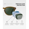 image:imageWearMe Pro Mens Polarized Round Sunglasses  Lightweight NonSlip Fit for Tennis amp Pickleball  AntiGlare Lens Sport StyleDune Brown  Smoke Green Lens