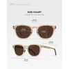 image:imageWearMe Pro Mens Polarized Round Sunglasses  Lightweight NonSlip Fit for Tennis amp Pickleball  AntiGlare Lens Sport StyleSand Brown  Dark Brown Lens