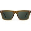 image:imageWearMe Pro Mens Polarized Square Sunglasses  Oversized Sport Style for Tennis amp Pickleball  AntiGlare Lens NoSlip GripDune Brown  Smoke Green Lens