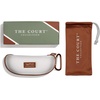 image:imageWearMe Pro Mens Polarized Square Sunglasses  Oversized Sport Style for Tennis amp Pickleball  AntiGlare Lens NoSlip GripDune Brown  Smoke Green Lens