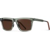 image:imageWearMe Pro Mens Polarized Square Sunglasses  Oversized Sport Style for Tennis amp Pickleball  AntiGlare Lens NoSlip GripSage Green  Dark Brown Lens