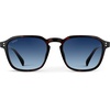 image:imageWearMe Pro Mens Polarized Square Sunglasses  Wide Fit Retro Style UV400 Lightweight Frame for Driving amp Daily WearBrown Tortoise  Gradient Blue Lens