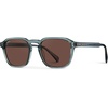 image:imageWearMe Pro Mens Polarized Square Sunglasses  Wide Fit Retro Style UV400 Lightweight Frame for Driving amp Daily WearCrystal Stone Blue  Brown Lens