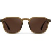 image:imageWearMe Pro Mens Polarized Square Sunglasses  Wide Fit Retro Style UV400 Lightweight Frame for Driving amp Daily WearCrystal Verde  Dark Brown Lens