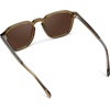 image:imageWearMe Pro Mens Polarized Square Sunglasses  Wide Fit Retro Style UV400 Lightweight Frame for Driving amp Daily WearCrystal Verde  Dark Brown Lens