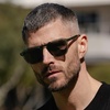 image:imageWearMe Pro Mens Polarized Square Sunglasses  Wide Fit Retro Style UV400 Lightweight Frame for Driving amp Daily WearEmerald Green  Black Lens