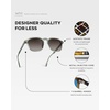 image:imageWearMe Pro Mens Polarized Square Sunglasses  Wide Fit Retro Style UV400 Lightweight Frame for Driving amp Daily WearSage Green  Brown Gradient Lens