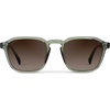 image:imageWearMe Pro Mens Polarized Square Sunglasses  Wide Fit Retro Style UV400 Lightweight Frame for Driving amp Daily WearSage Green  Brown Gradient Lens