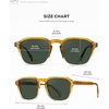 image:imageWearMe Pro Mens Polarized Square Sunglasses  Wide Fit Retro Style UV400 Lightweight Frame for Driving amp Daily WearSunset Tortoise  Smoke Green Lens