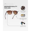 image:imageWearMe Pro Mens Polarized Square Sunglasses  Wide Fit Retro Style UV400 Lightweight Frame for Driving amp Daily WearTerracotta Brown  Copper Brown Gradient Lens