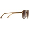image:imageWearMe Pro Polarized Aviator Classic Double Bridge Womens SunglassesCrystal Copper Frame  Gradient Brown Lens