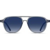 image:imageWearMe Pro Polarized Aviator Classic Double Bridge Womens SunglassesCrystal Mist  Gradient Blue Lens