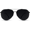 image:imageWearMe Pro Polarized Aviator Sunglasses for Women and Men  UV Protection  Reflective Lens  Pink Blue Black AviatorsBlack Frame Black Lens