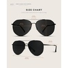 image:imageWearMe Pro Polarized Aviator Sunglasses for Women and Men  UV Protection  Reflective Lens  Pink Blue Black AviatorsGold Frame  Gradient Brown Lens