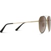 image:imageWearMe Pro Polarized Aviator Sunglasses for Women and Men  UV Protection  Reflective Lens  Pink Blue Black AviatorsGoldblack Frame  Brown Lens